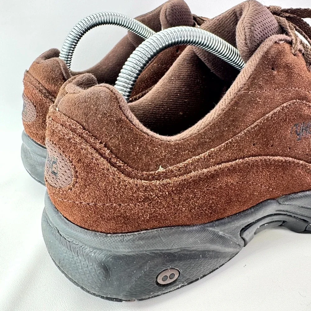 Ryka Kelly Ripa Sneakers Women Size 11 Brown Suede Comfort Lace Up Walking Shoes